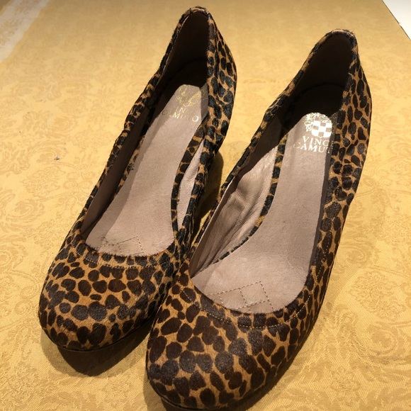 Vince Camuto Shoes - Vince Camuto Cheetah Print Wedge Heels